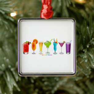 SlipperyJoe's cheers alcohol cocktails LGBTQIA gay Metal Ornament
