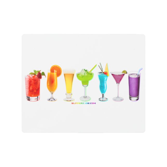 SlipperyJoe's cheers alcohol cocktails LGBTQIA gay Metal Print (Front)