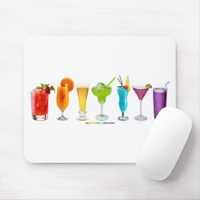 SlipperyJoe's cheers alcohol cocktails LGBTQIA gay Mouse Pad (With Mouse)