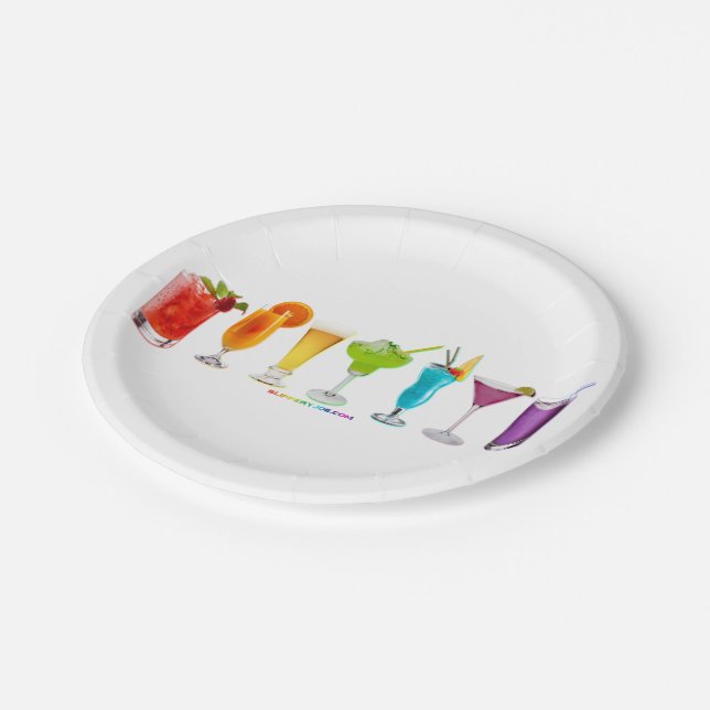 SlipperyJoe's cheers alcohol cocktails LGBTQIA gay Paper Plates (Angled)