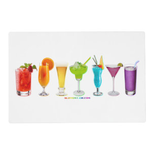 SlipperyJoe's cheers alcohol cocktails LGBTQIA gay Placemat
