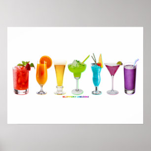 SlipperyJoe's cheers alcohol cocktails LGBTQIA gay Poster