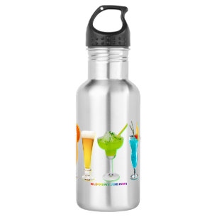 SlipperyJoe's cheers alcohol cocktails LGBTQIA gay Stainless Steel Water Bottle
