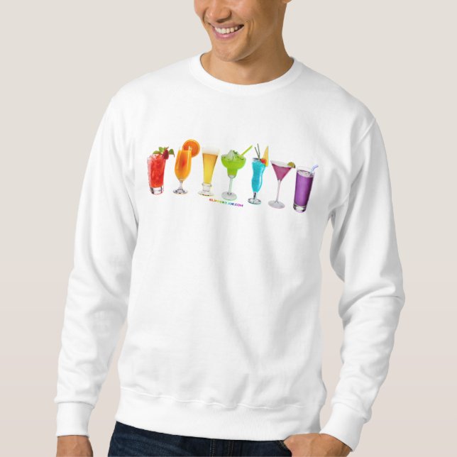 SlipperyJoe's cheers alcohol cocktails LGBTQIA gay Sweatshirt (Front)