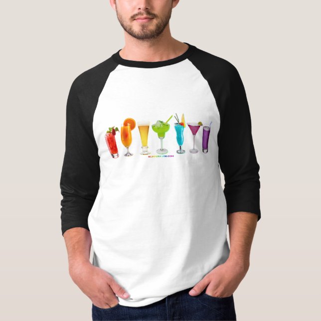SlipperyJoe's cheers alcohol cocktails LGBTQIA gay T-Shirt (Front)
