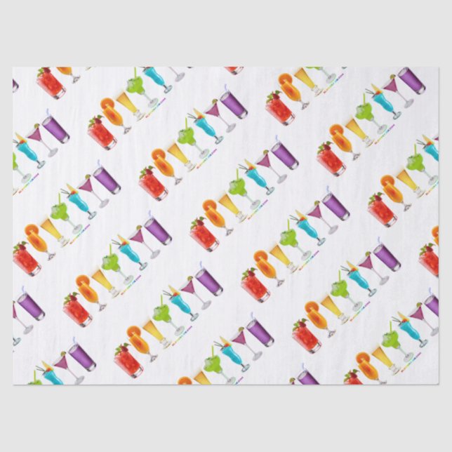 SlipperyJoe's cheers alcohol cocktails LGBTQIA gay Tissue Paper (Front)