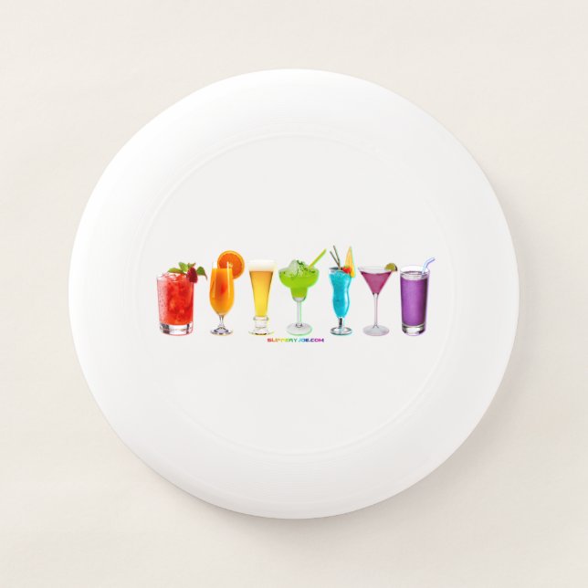 SlipperyJoe's cheers alcohol cocktails LGBTQIA gay Wham-O Frisbee (Front)