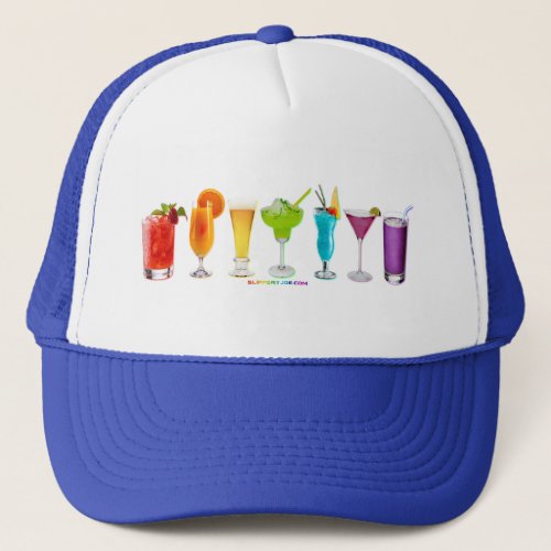 SlipperyJoes Cheers drink alcohol cocktail pride  Trucker Hat