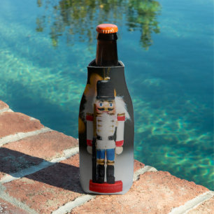 SlipperyJoe's Christmas classic nutcracker ornamen Bottle Cooler