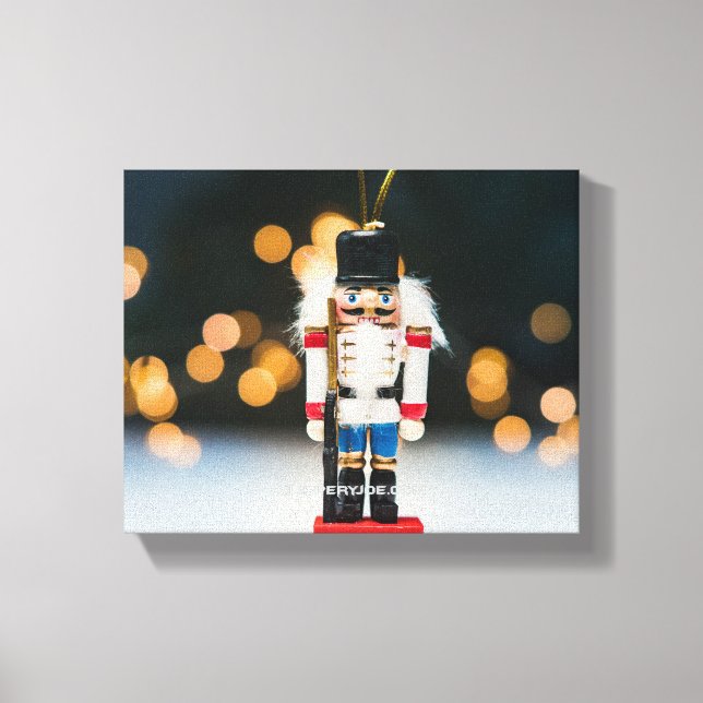 SlipperyJoe's Christmas classic nutcracker ornamen Canvas Print (Front)