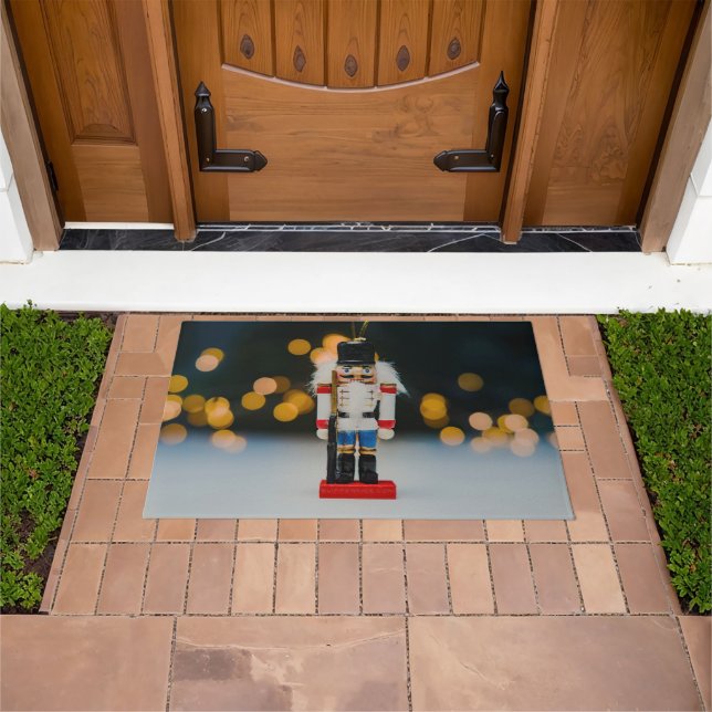 SlipperyJoe's Christmas classic nutcracker ornamen Doormat (Outdoor)