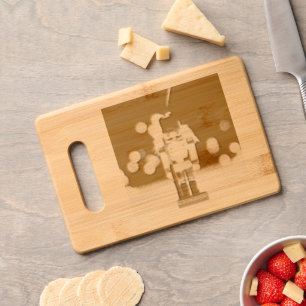 SlipperyJoe's Christmas classic nutcracker ornamen Engraved Cutting Board