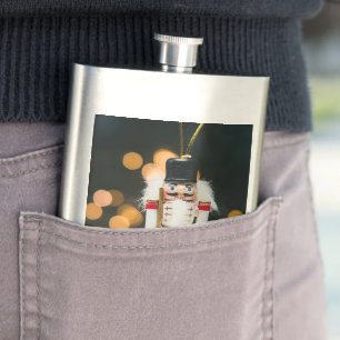SlipperyJoe's Christmas classic nutcracker ornamen Flask