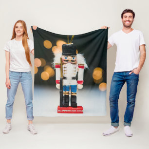 SlipperyJoe's Christmas classic nutcracker ornamen Fleece Blanket