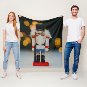 SlipperyJoe's Christmas classic nutcracker ornamen Fleece Blanket