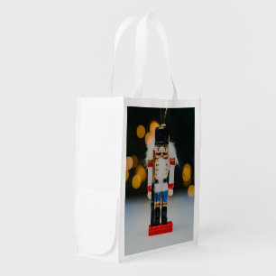 SlipperyJoe's Christmas classic nutcracker ornamen Grocery Bag
