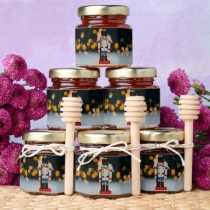 SlipperyJoe's Christmas classic nutcracker ornamen Honey Jar Favors