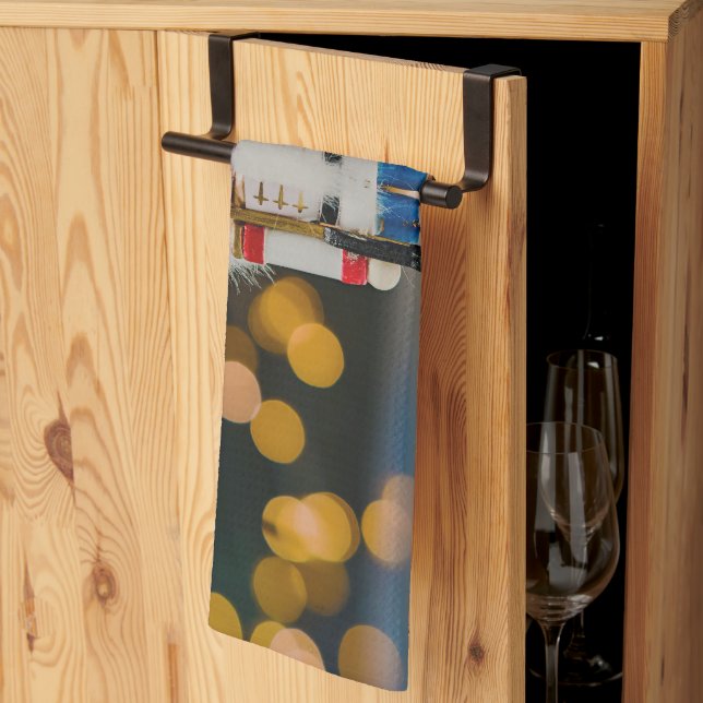 SlipperyJoe's Christmas classic nutcracker ornamen Kitchen Towel (Thirds Fold)