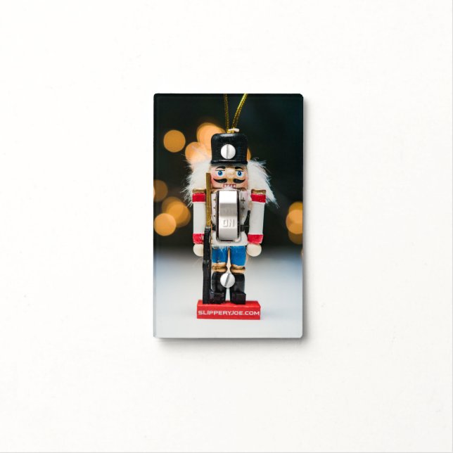 SlipperyJoe's Christmas classic nutcracker ornamen Light Switch Cover (In Situ)