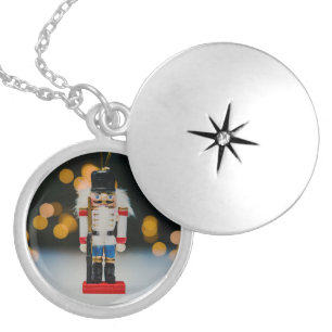 SlipperyJoe's Christmas classic nutcracker ornamen Locket Necklace