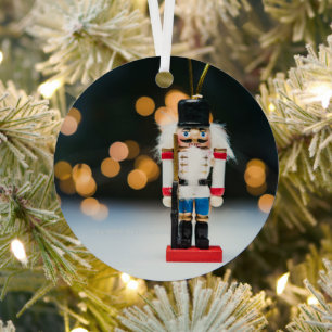 SlipperyJoe's Christmas classic nutcracker ornamen Metal Ornament
