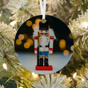 SlipperyJoe's Christmas classic nutcracker ornamen Metal Ornament