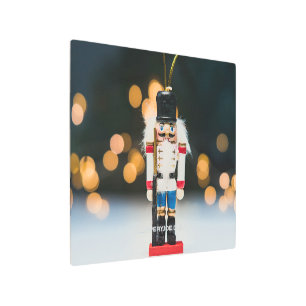SlipperyJoe's Christmas classic nutcracker ornamen Metal Print