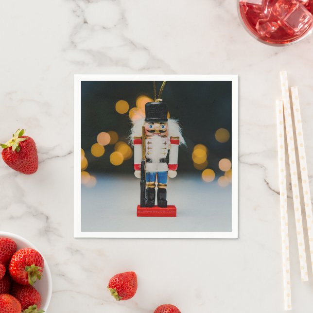 SlipperyJoe's Christmas classic nutcracker ornamen Napkins (Insitu)