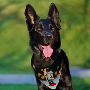 SlipperyJoe's Christmas classic nutcracker ornamen Pet Bandana Collar