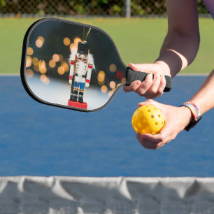 SlipperyJoe's Christmas classic nutcracker ornamen Pickleball Paddle