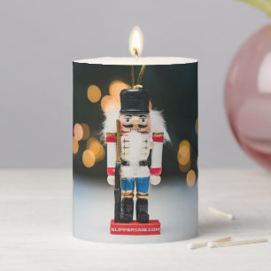 SlipperyJoe's Christmas classic nutcracker ornamen Pillar Candle