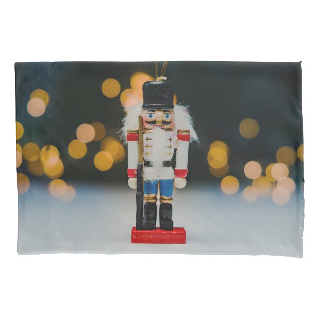 SlipperyJoe's Christmas classic nutcracker ornamen Pillow Case (Front)