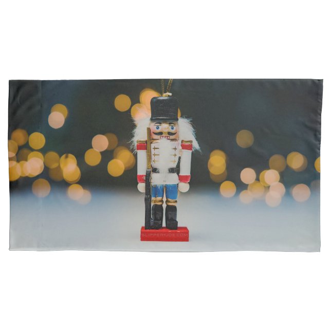SlipperyJoe's Christmas classic nutcracker ornamen Pillow Case (Front)