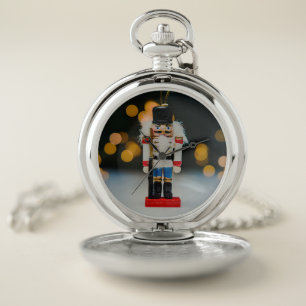 SlipperyJoe's Christmas classic nutcracker ornamen Pocket Watch