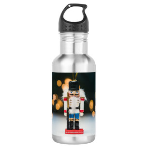 SlipperyJoe's Christmas classic nutcracker ornamen Stainless Steel Water Bottle