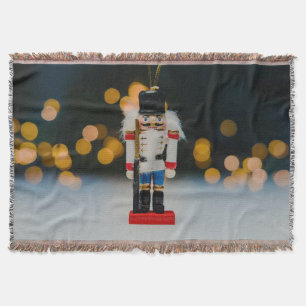 SlipperyJoe's Christmas classic nutcracker ornamen Throw Blanket