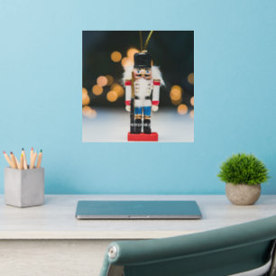 SlipperyJoe's Christmas classic nutcracker ornamen Wall Decal