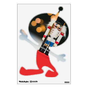 SlipperyJoe's Christmas classic nutcracker ornamen Wall Decal
