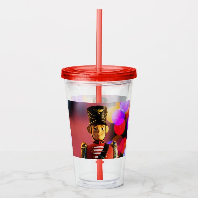 SlipperyJoe's Christmas classic toy soldier friend Acrylic Tumbler (Front)