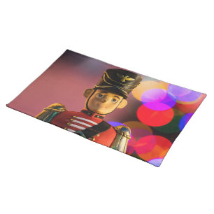 SlipperyJoe's Christmas classic toy soldier friend Cloth Placemat