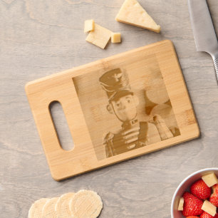 SlipperyJoe's Christmas classic toy soldier friend Engraved Cutting Board