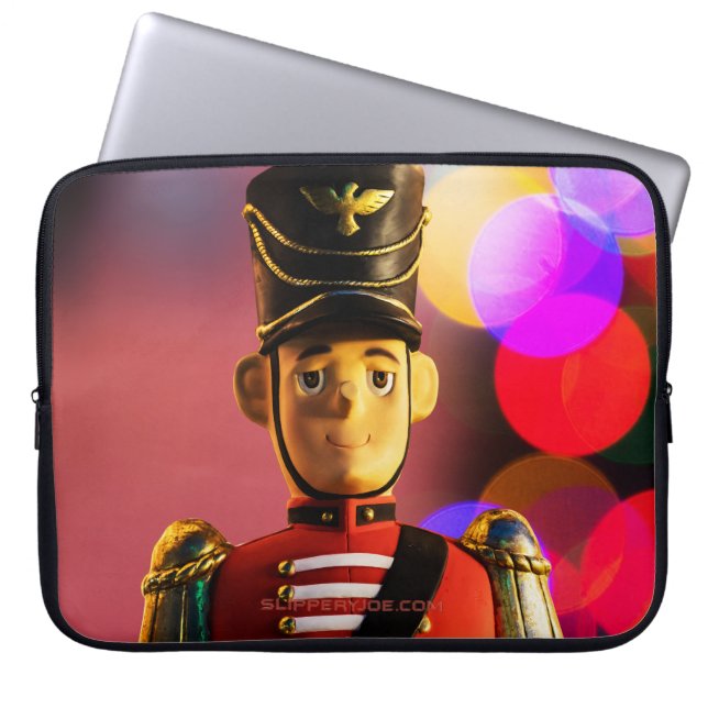 SlipperyJoe's Christmas classic toy soldier friend Laptop Sleeve (Front)