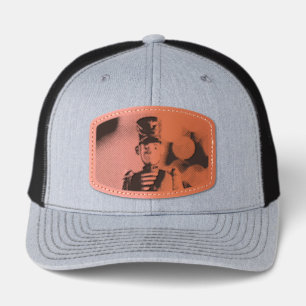 SlipperyJoe's Christmas classic toy soldier friend Leather Patch Hat