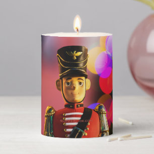 SlipperyJoe's Christmas classic toy soldier friend Pillar Candle