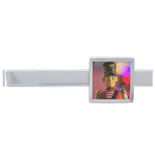 SlipperyJoe's Christmas classic toy soldier friend Silver Finish Tie Bar