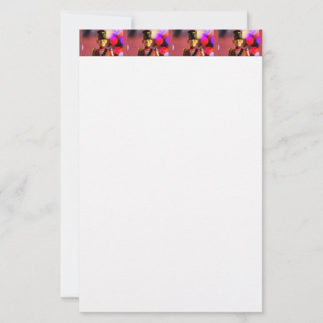 SlipperyJoe's Christmas classic toy soldier friend Stationery (Front)