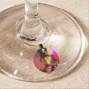 SlipperyJoe's Christmas classic toy soldier friend Wine Charm