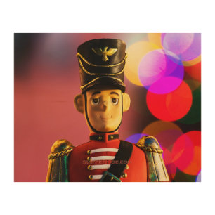SlipperyJoe's Christmas classic toy soldier friend Wood Wall Art
