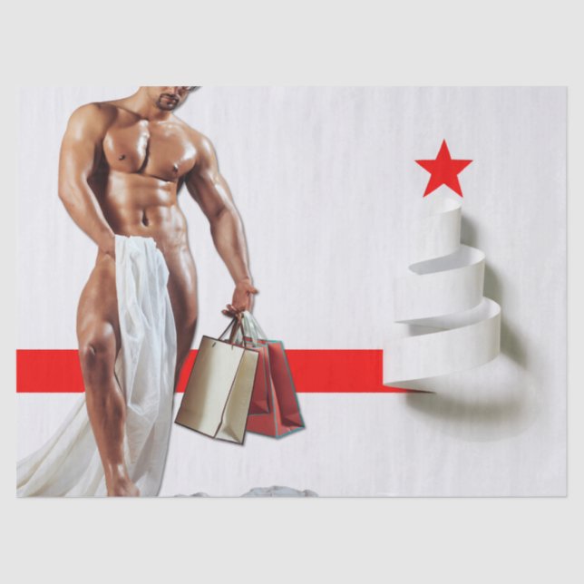 SlipperyJoe's Christmas shopping white paper spira (Front)