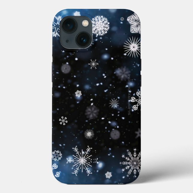 SlipperyJoe's Christmas winter magical peaceful at Case-Mate iPhone Case (Back)